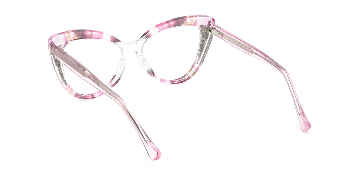 Pink Tortoiseshell Prerna Glasses - Cat Eye Glasses