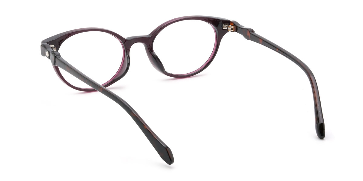 Deep Purple Ricky Glasses - Oval Glasses