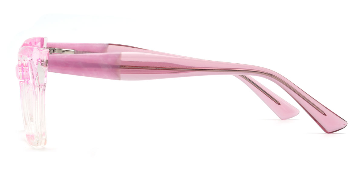 Gradient Pink Leandria Glasses - Rectangle Glasses