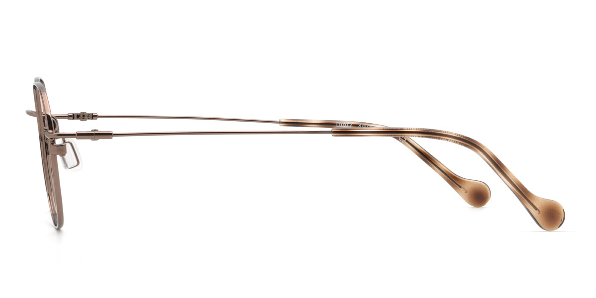 Light Brown Natanael Glasses - Oval Glasses