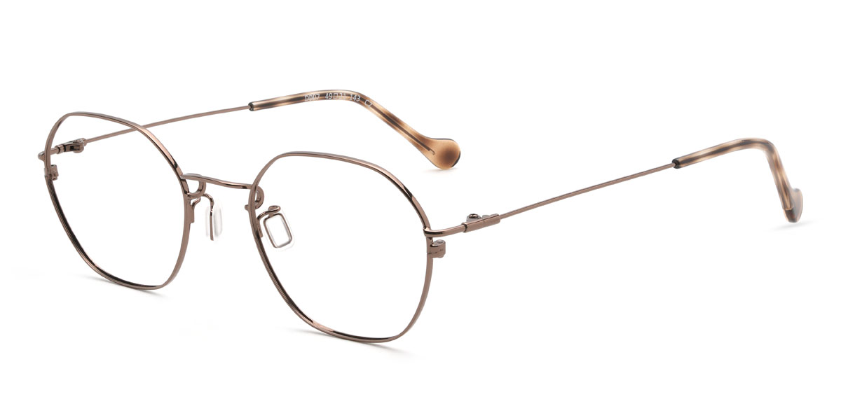 Light Brown Natanael Glasses - Oval Glasses