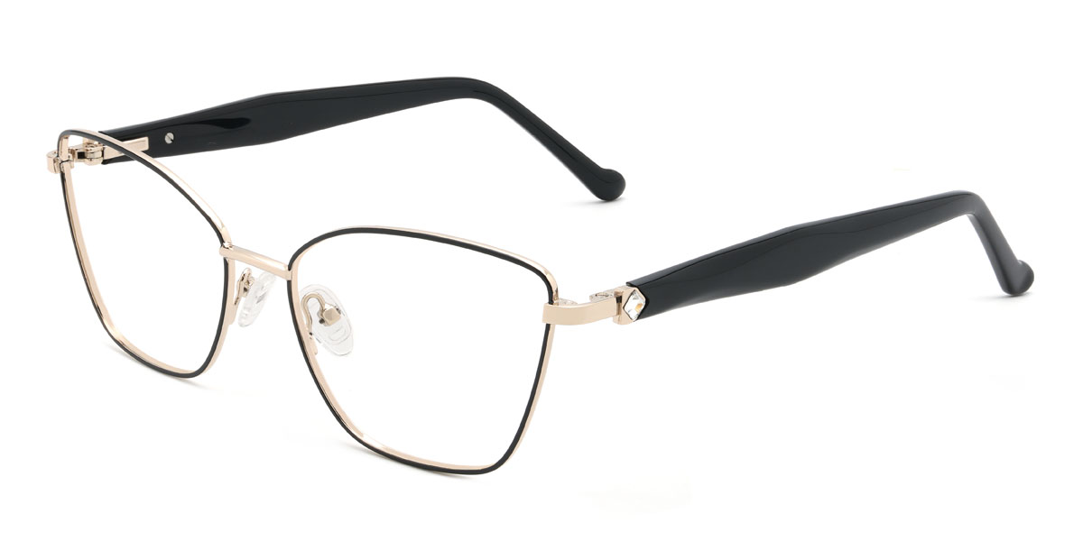 Black Shamika Glasses - Cat Eye Glasses