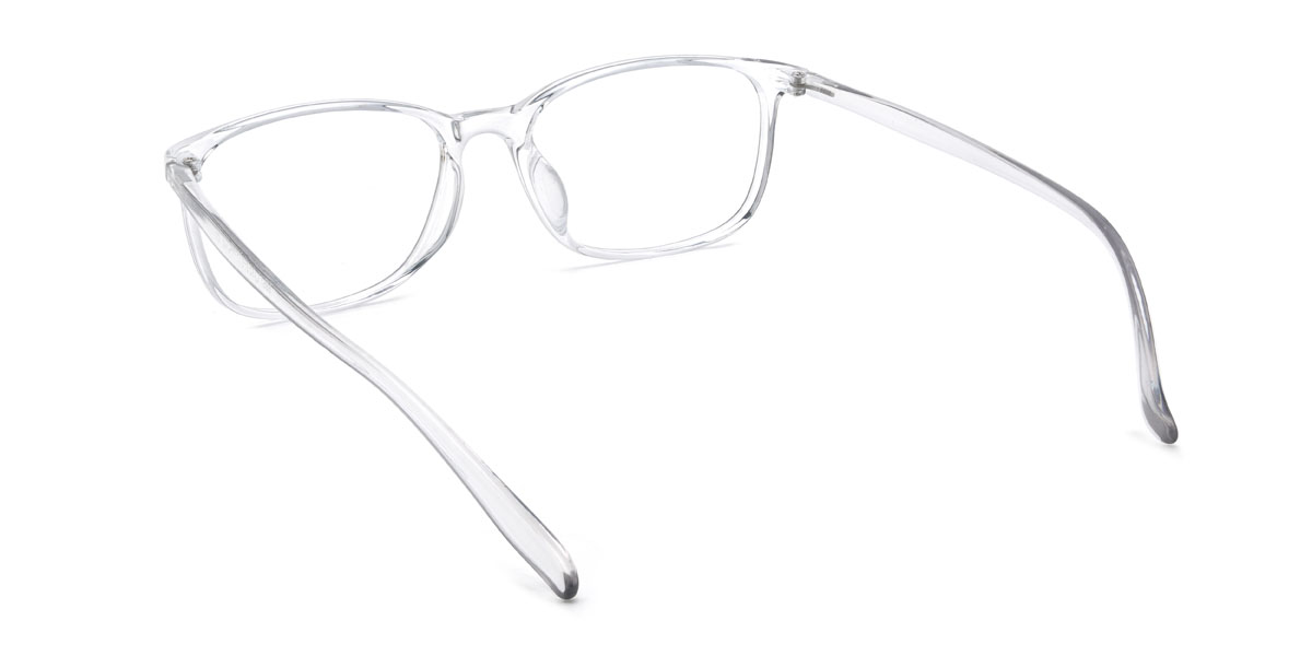 Clear Grey Eneko Glasses - Rectangle Glasses