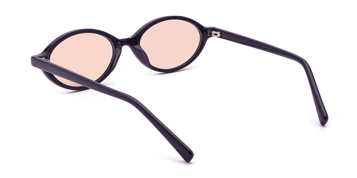 Purple Orange Tillie Glasses - Oval Sunglasses