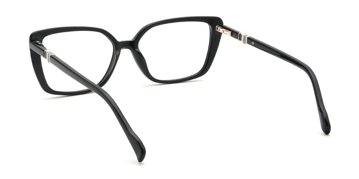 Black Vanisha Glasses - Rectangle Glasses