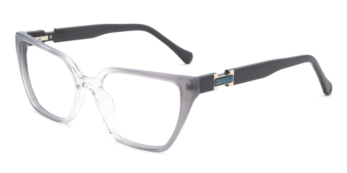 Gradient Grey Zuleika Glasses - Cat Eye Glasses