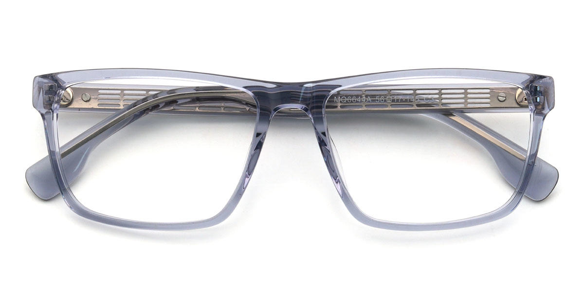 Blue Grey Cortney Glasses - Rectangle Glasses