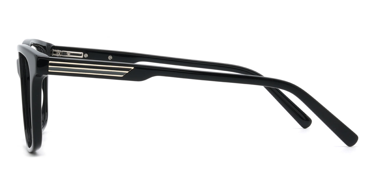 Black Raimi Glasses - Rectangle Glasses