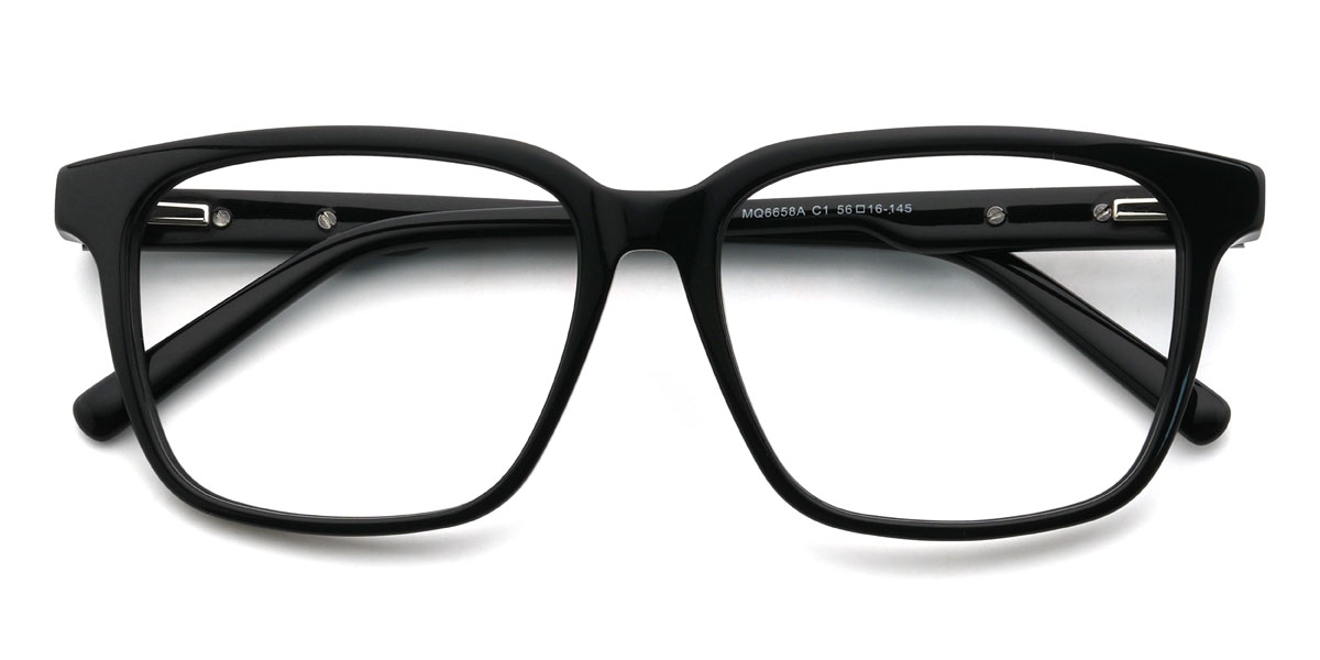 Black Raimi Glasses - Rectangle Glasses