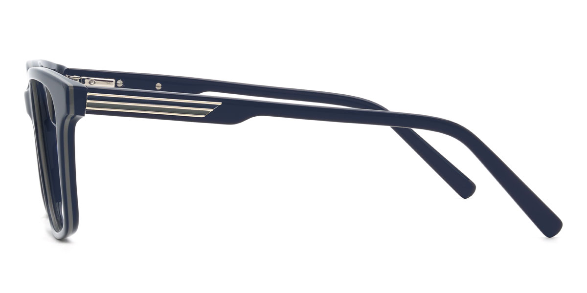 Navy Raimi Glasses - Rectangle Glasses