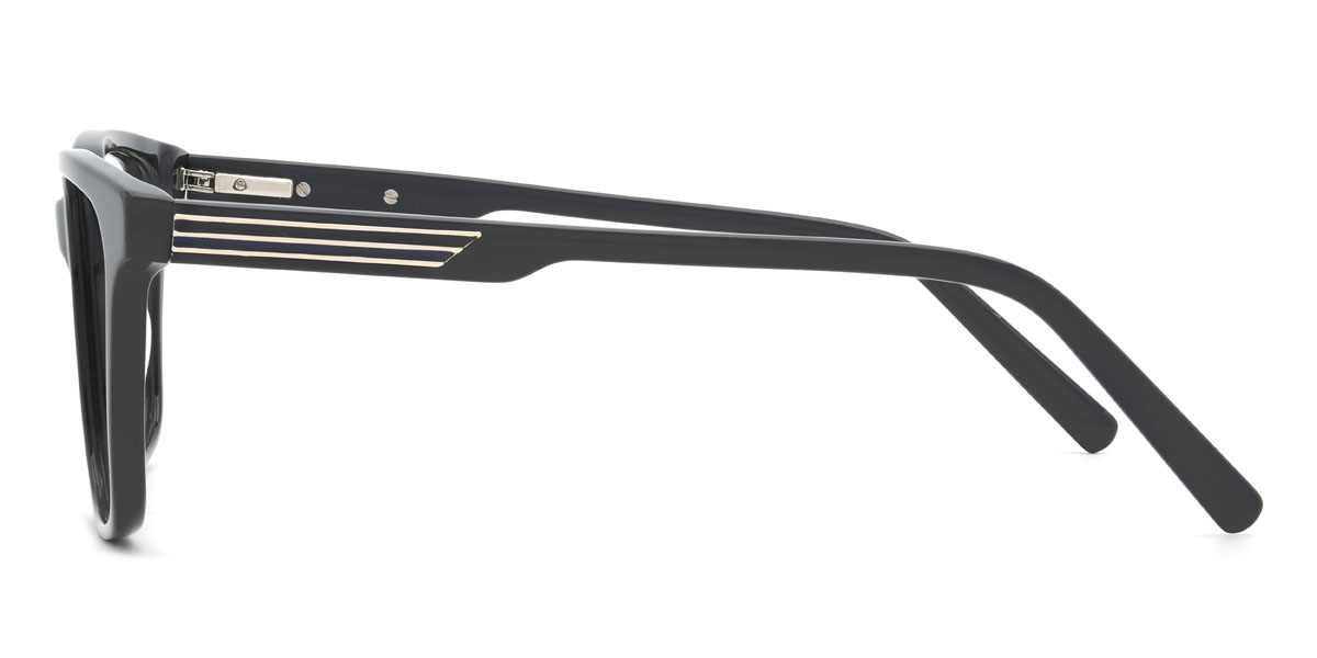 Matt fekete Raimi Szemüveg - Rectangle Glasses
