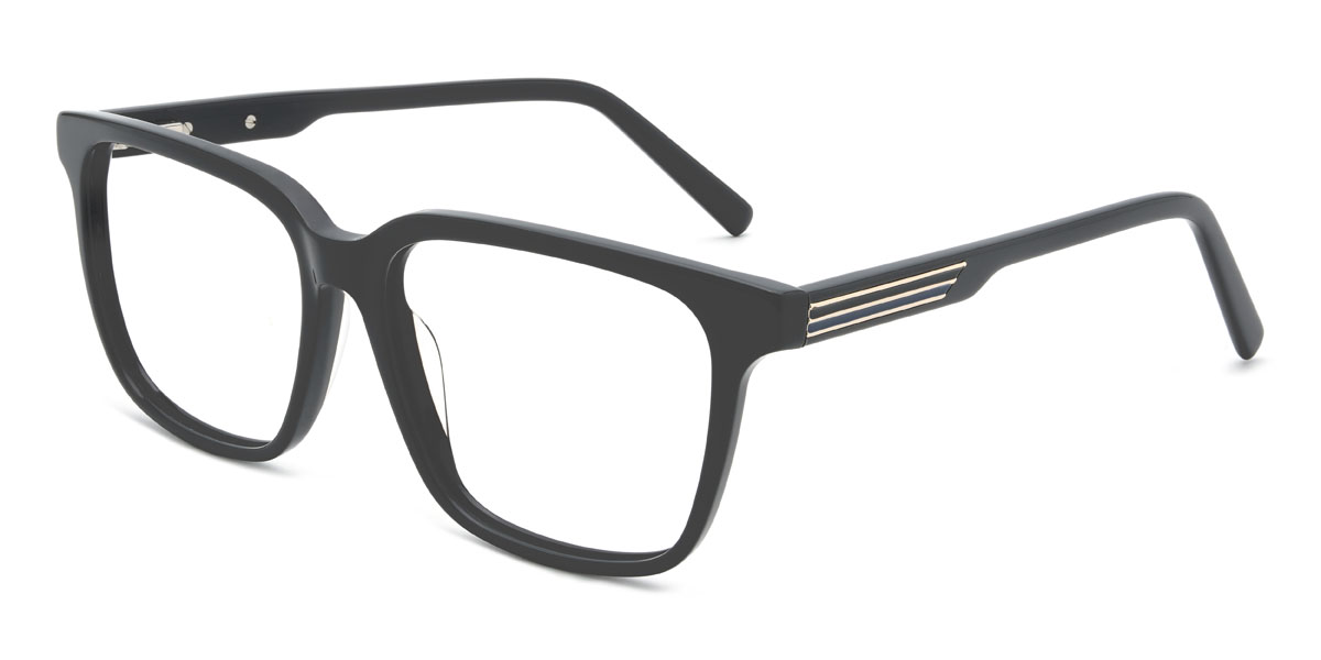 Matt fekete Raimi Szemüveg - Rectangle Glasses
