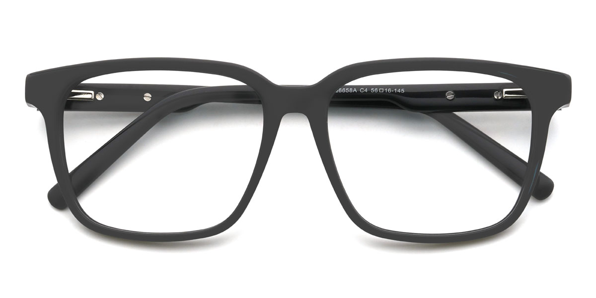 Matt fekete Raimi Szemüveg - Rectangle Glasses