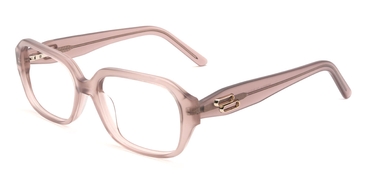 Light Pink Yumiko Glasses - Rectangle Glasses