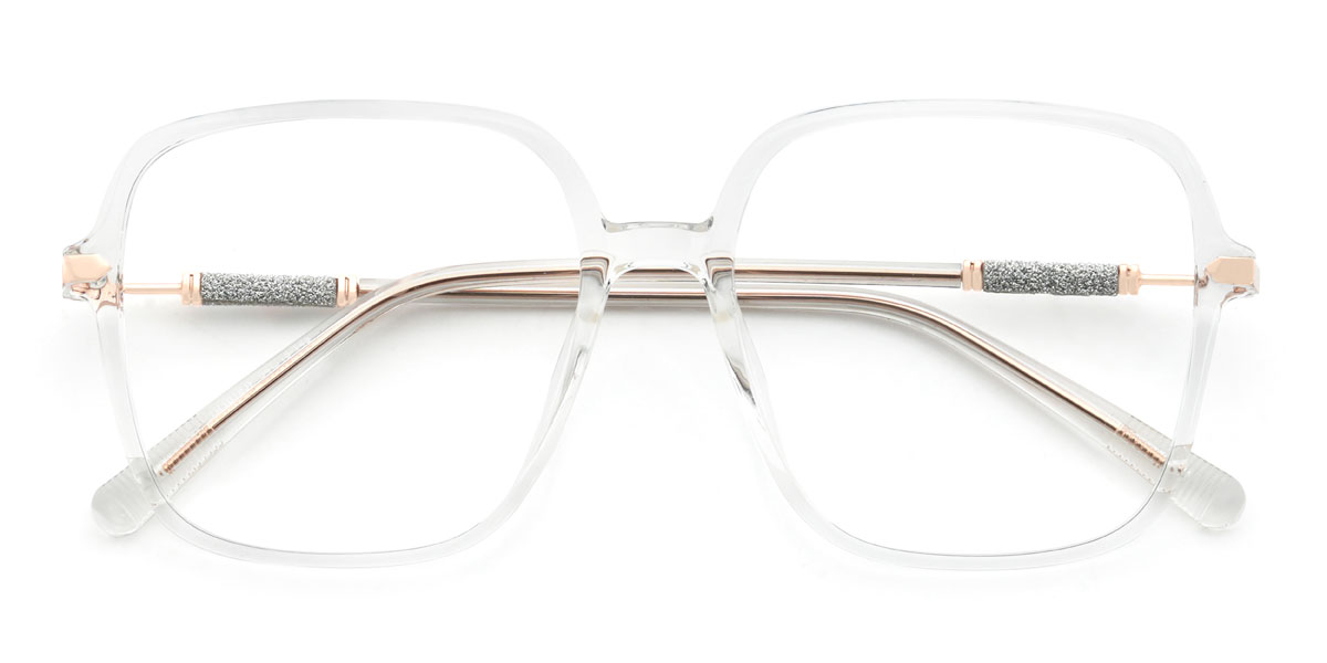 Clear Bean Glasses - Square Glasses