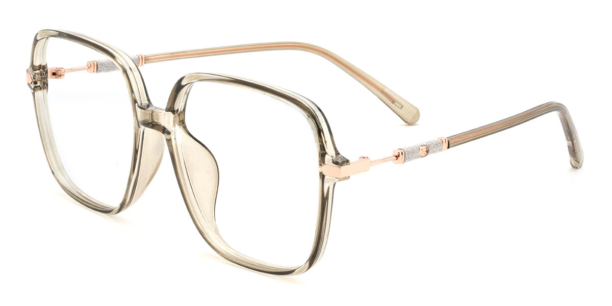 Clear Green Bean Glasses - Square Glasses