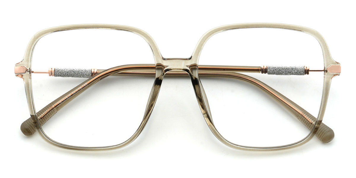 Clear Green Bean Glasses - Square Glasses