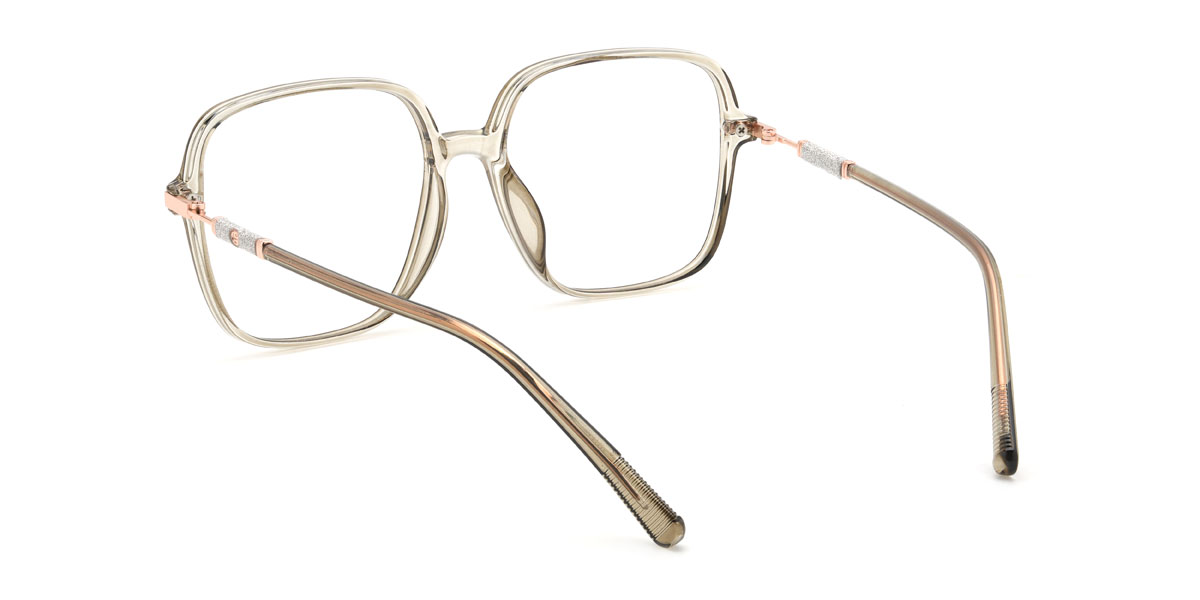 Clear Green Bean Glasses - Square Glasses