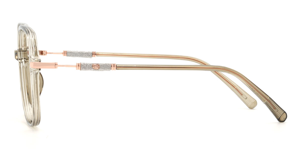 Clear Green Bean Glasses - Square Glasses