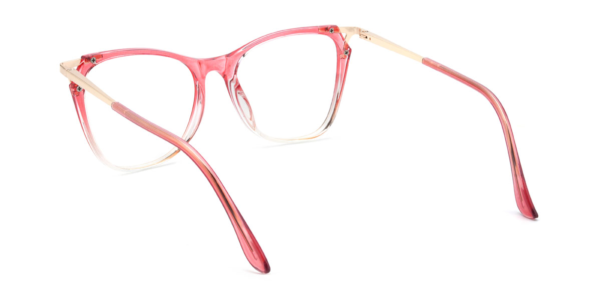 Rojo degradado Shiloh Gafas - Square Glasses