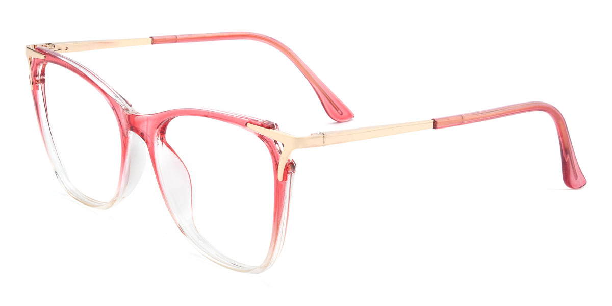 Rojo degradado Shiloh Gafas - Square Glasses