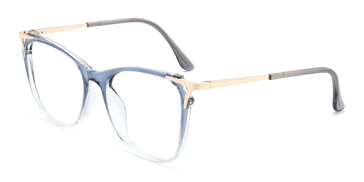 Gradient Blue Shiloh Glasses - Square Glasses