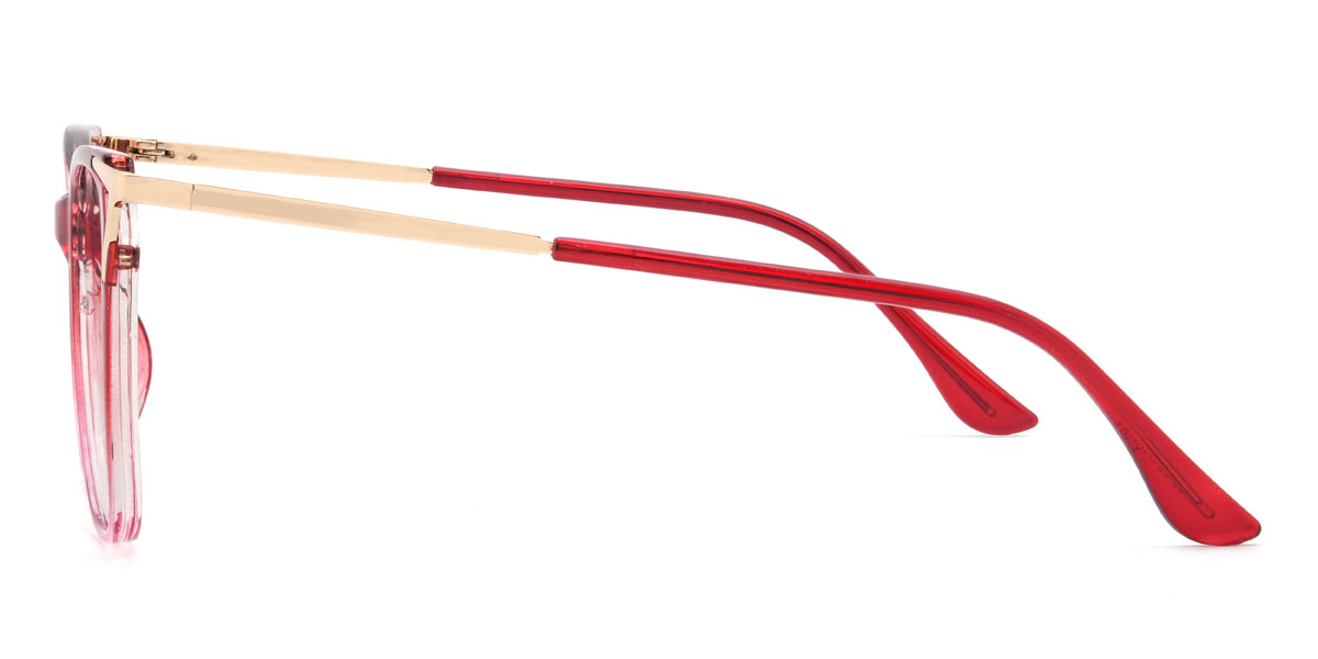 Red Pink Shiloh Glasses - Square Glasses