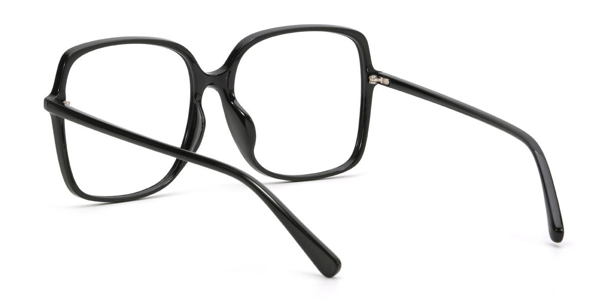 Black Kausar Glasses - Square Glasses