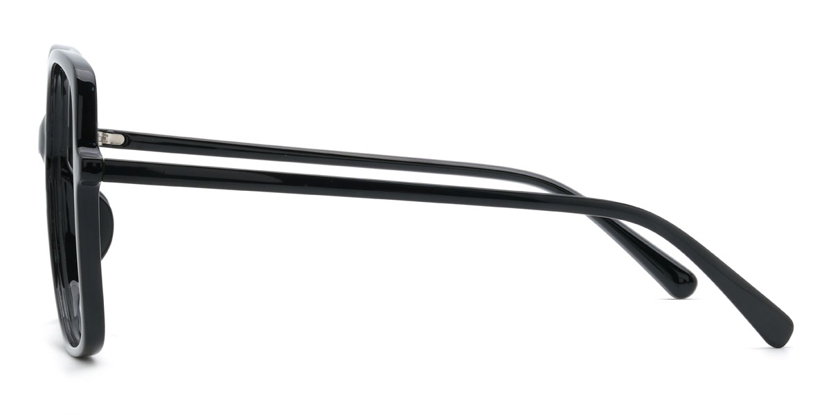 Black Kausar Glasses - Square Glasses