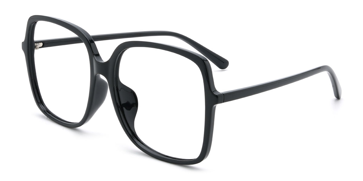 Black Kausar Glasses - Square Glasses