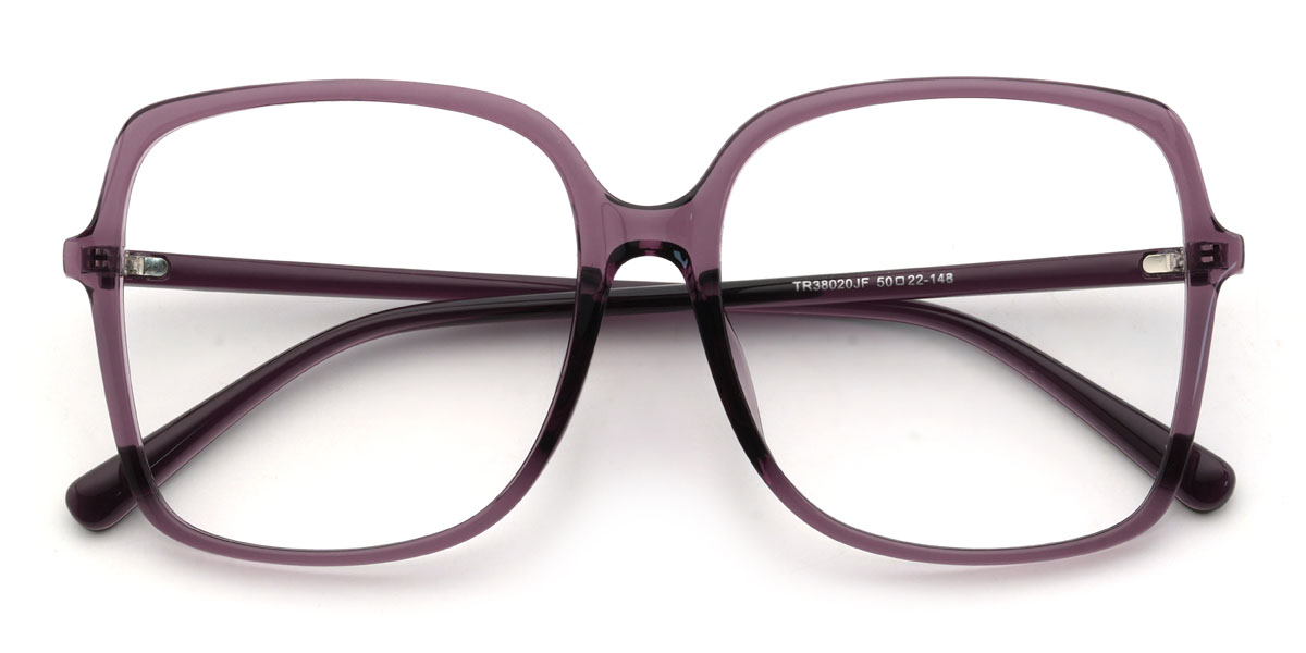 Purple Kausar Glasses - Square Glasses