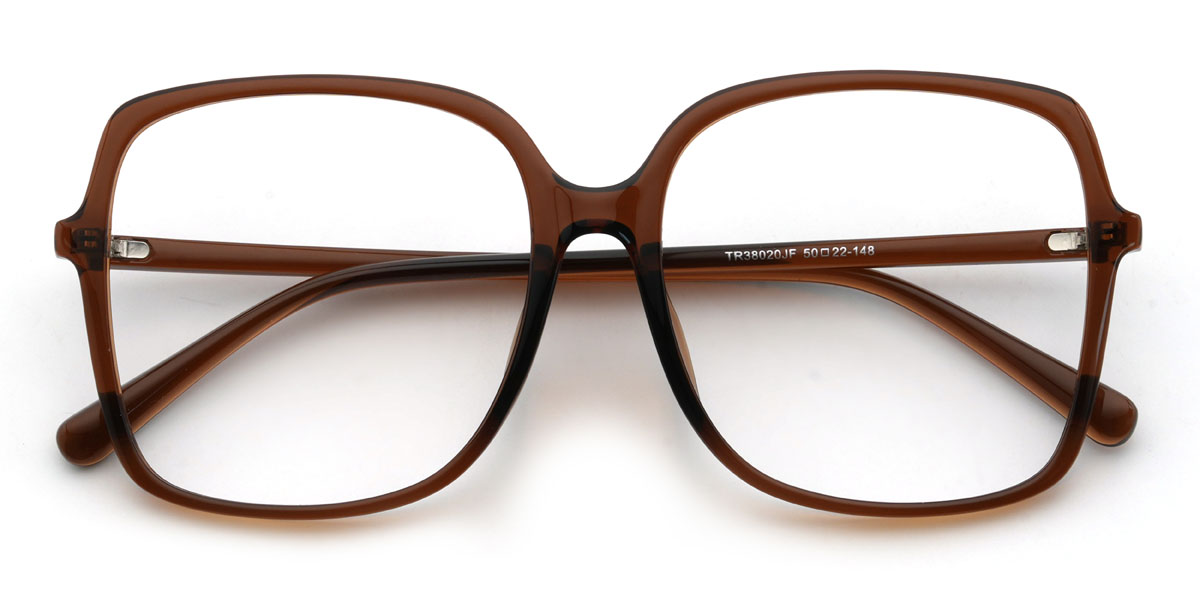 Brown Kausar Glasses - Square Glasses