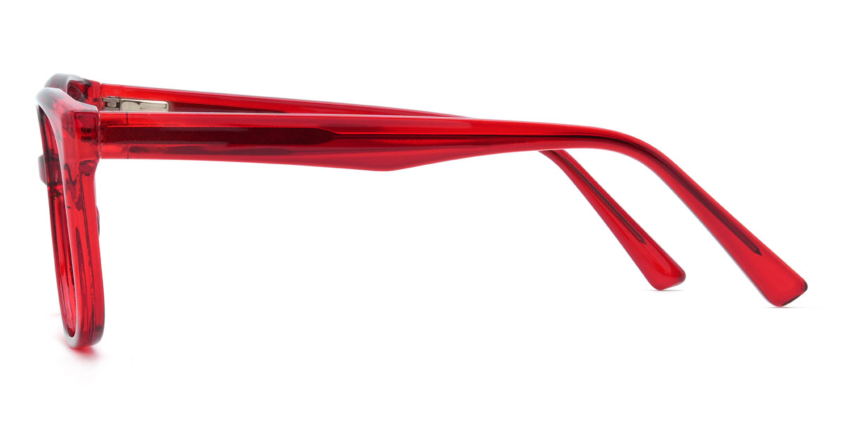 Red Dahlia Glasses - Square Glasses