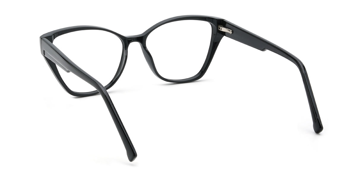 Black Valeria Glasses - Cat Eye Glasses