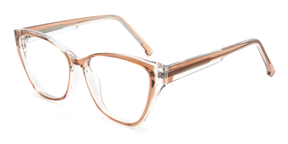 Orange Valeria Glasses - Cat Eye Glasses