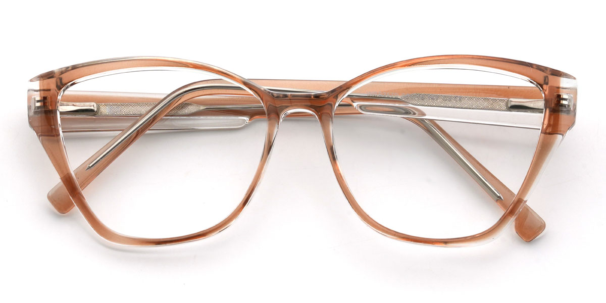 Orange Valeria Glasses - Cat Eye Glasses