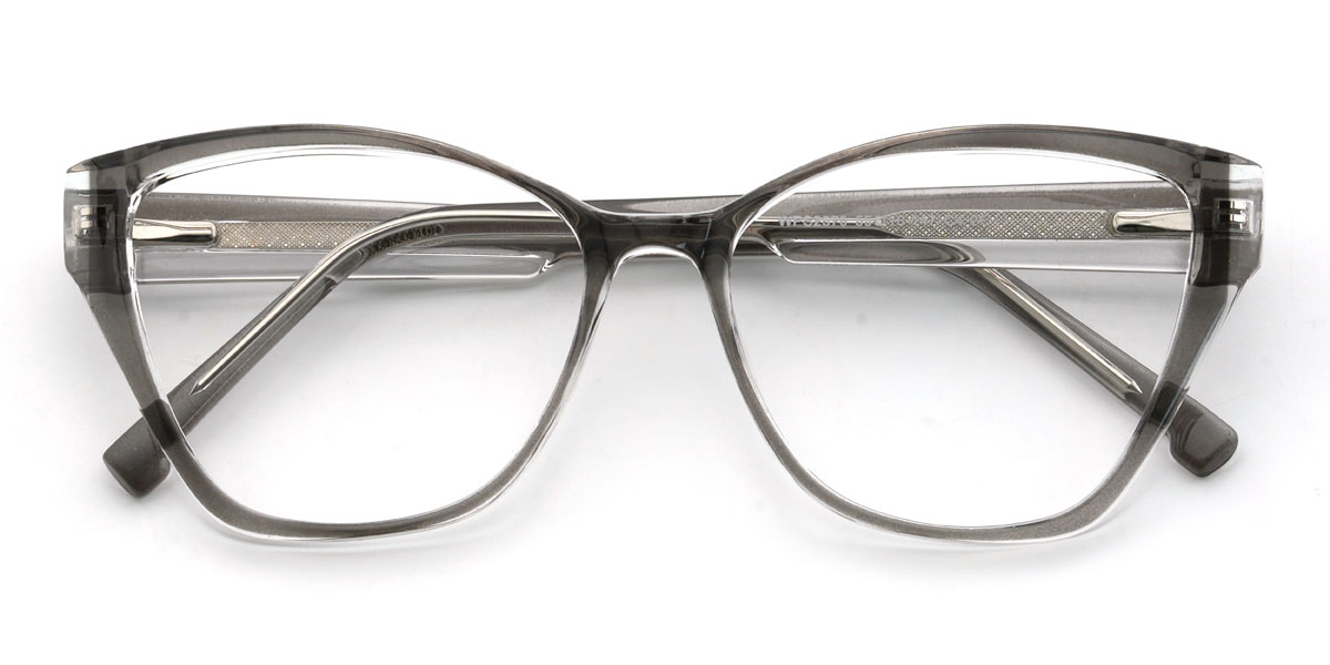 Grey Valeria Glasses - Cat Eye Glasses