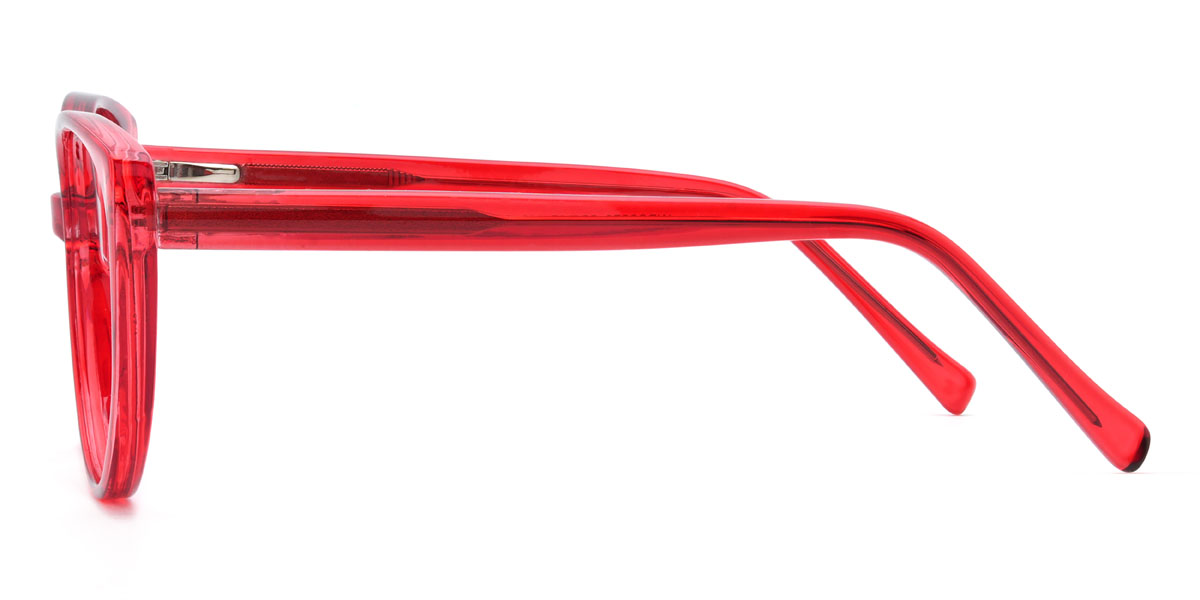 Red Mila Glasses - Oval Glasses