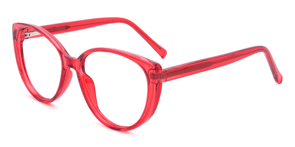 Red Mila Glasses - Oval Glasses