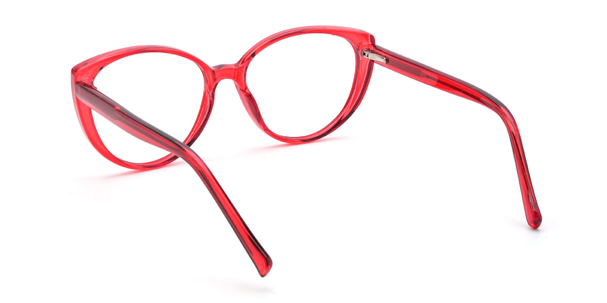 Red Mila Glasses - Oval Glasses