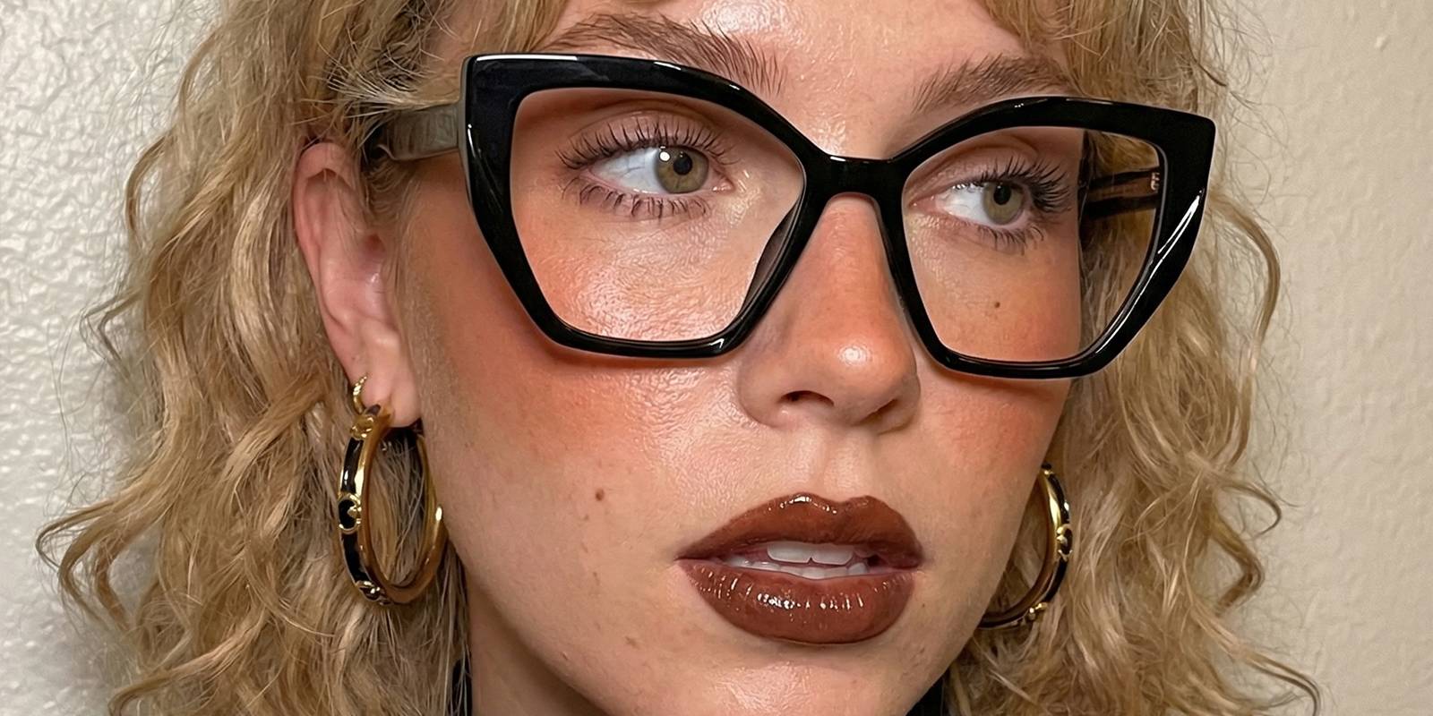 Black Helena Glasses - Square Glasses