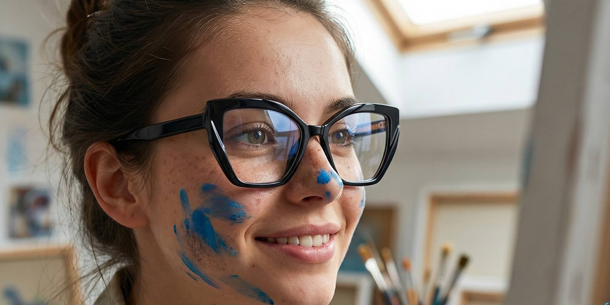 Black Helena Glasses - Square Glasses