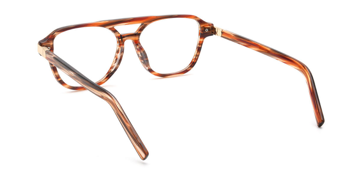 Woodgrain Sterling Glasses - Aviator Glasses