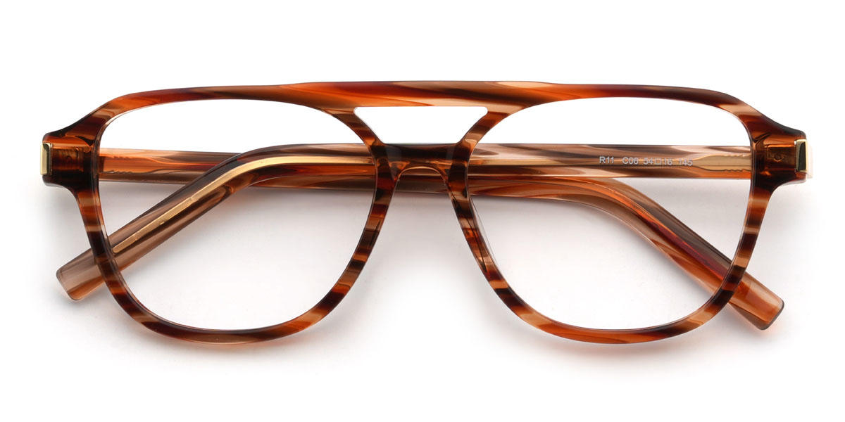 Woodgrain Sterling Glasses - Aviator Glasses