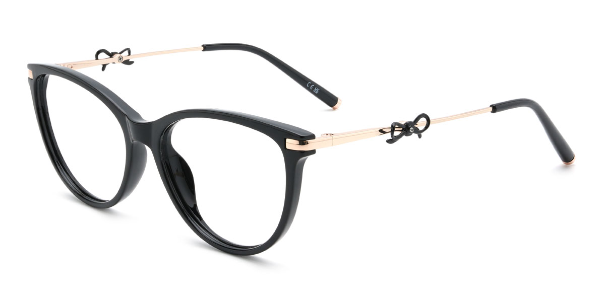 Black Diana Glasses - Cat Eye Glasses