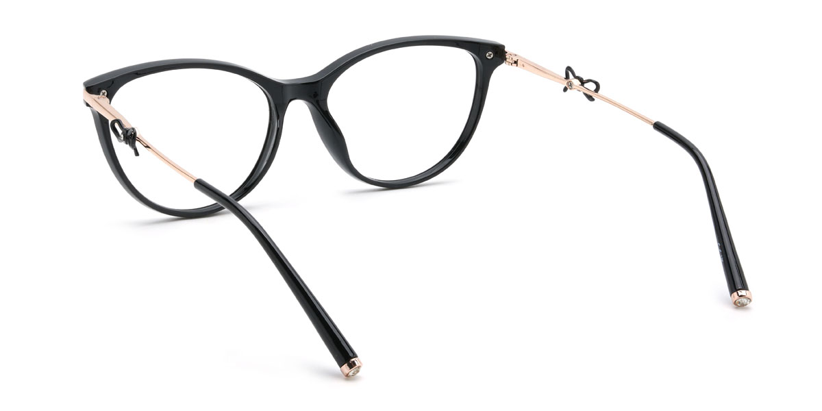 Black Diana Glasses - Cat Eye Glasses