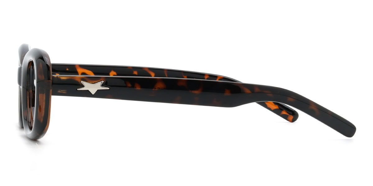 Tortoiseshell Collins Glasses - Rectangle Glasses