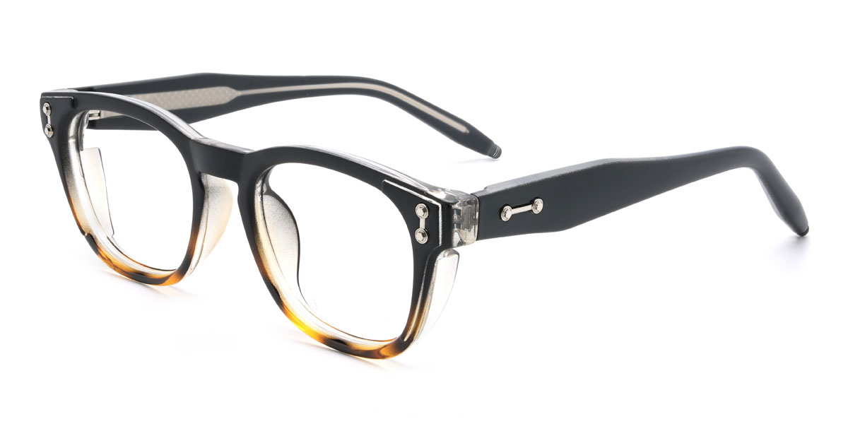 Black Tortoiseshell Jensen Glasses - Rectangle Glasses