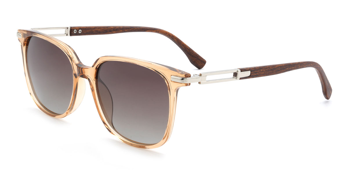 Orange Braun Killian Brille - Rectangle Sunglasses