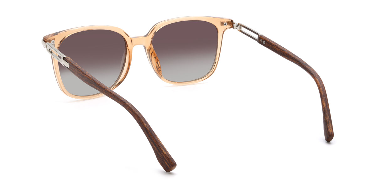 Orange Braun Killian Brille - Rectangle Sunglasses